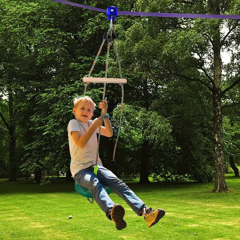 Kids Outdoor Hanging Chair - Petal Swing Sunflower Disc Swing Indoor