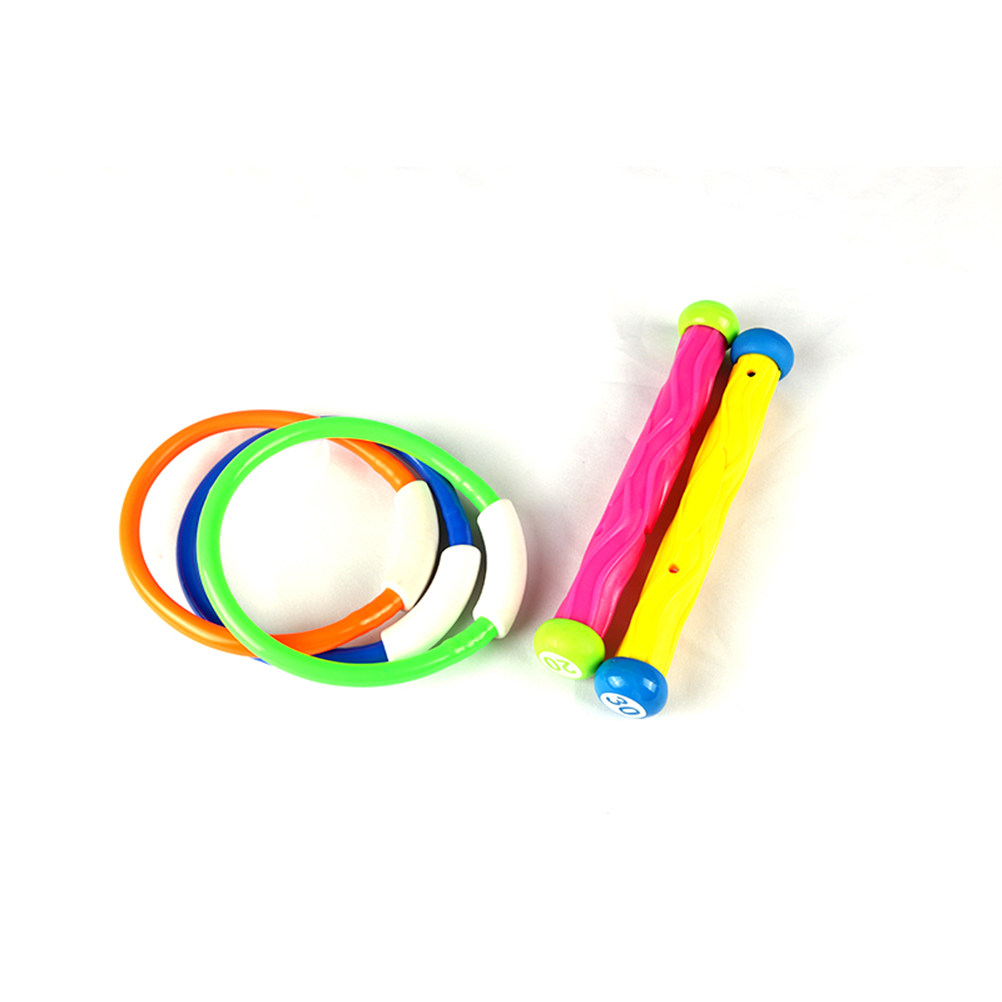 Kids Outdoor Sink - 5Pcs Colorful Diving Sticks Sink Dive