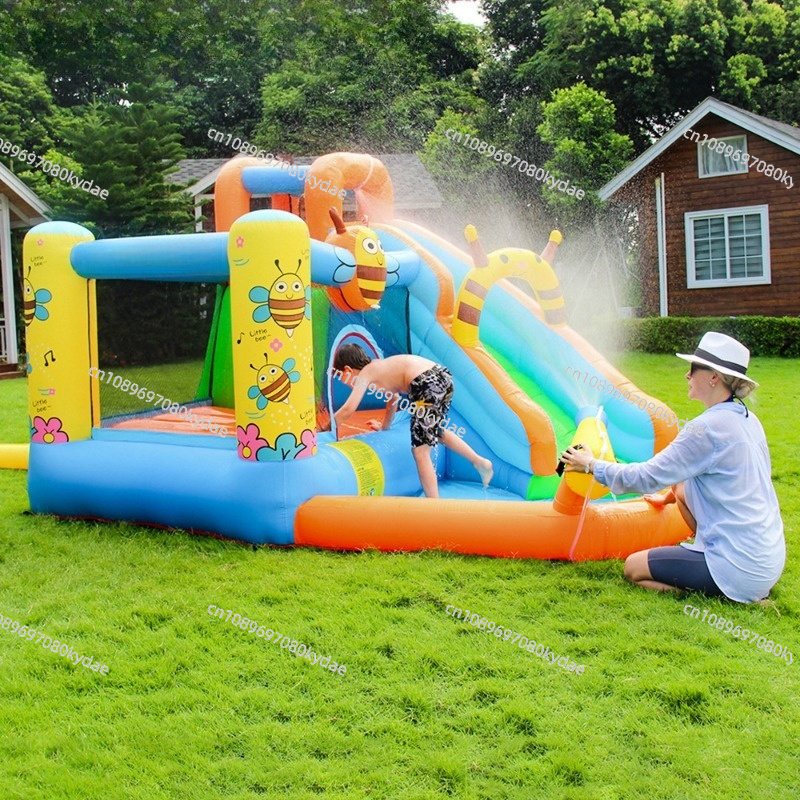 Kids Outdoor Jumping Castle - Inflatable Bounce Castle Water Park Slide