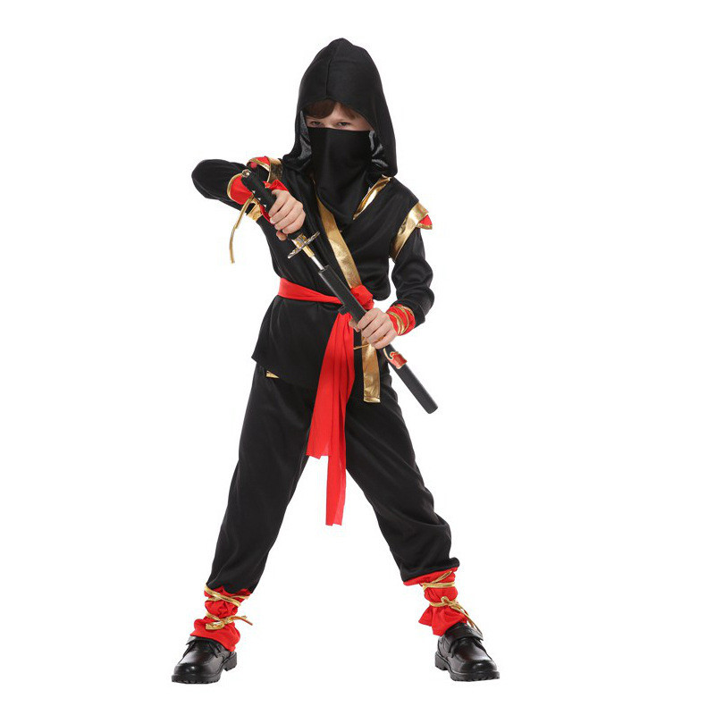 Kids Outdoor Ninja Warrior Course - Carnival Boys Child Ninja Costume Role