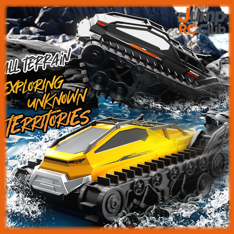 Kids Outdoor Electric Car - JJRC New Amphibious RC Tank All