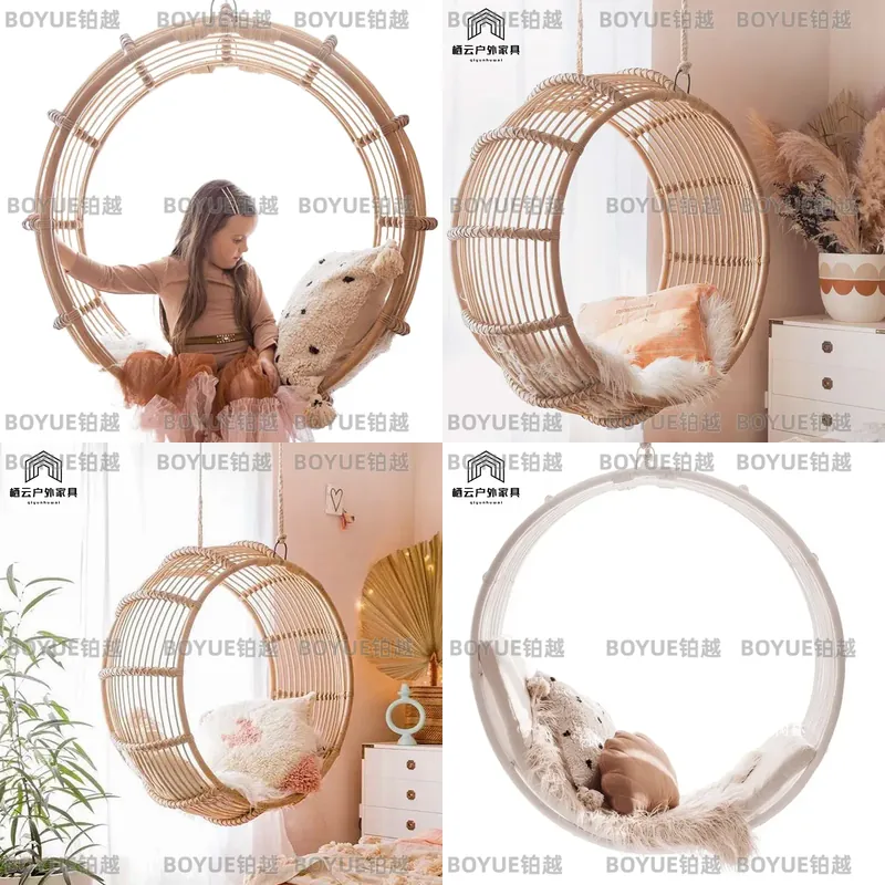 Kids Outdoor Hanging Chair - Outdoor Rattan Rocking Chair Hanging Hammock