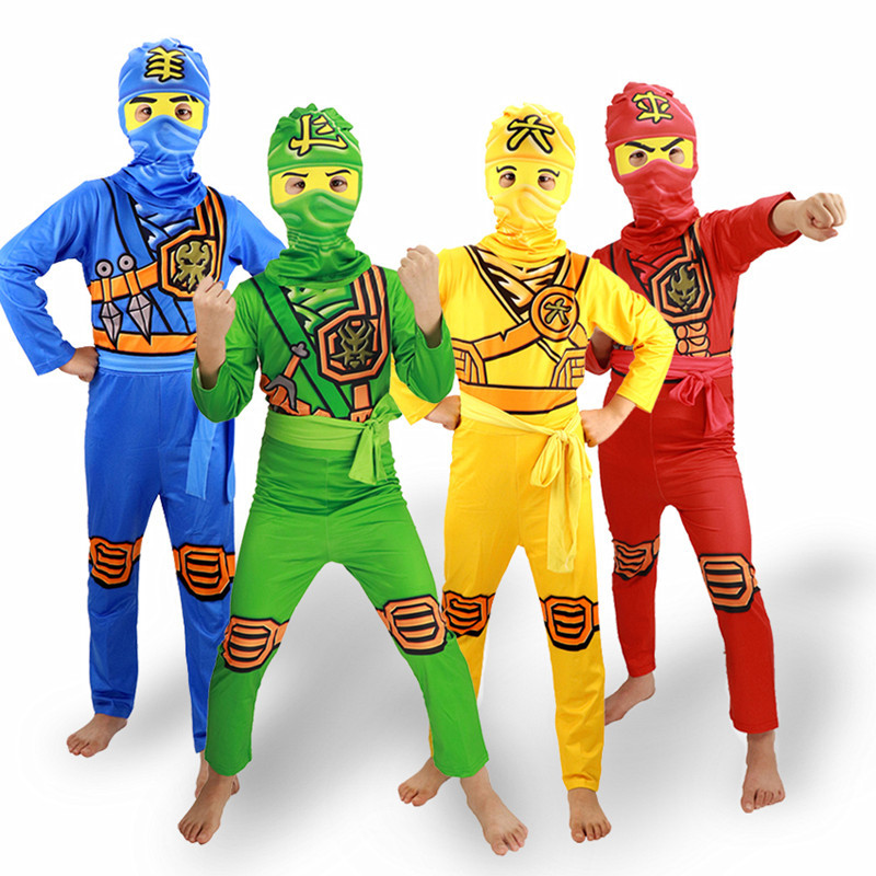 Kids Outdoor Ninja Warrior Course - Kids Ninja Costume, Deluxe Samurai Outfit,