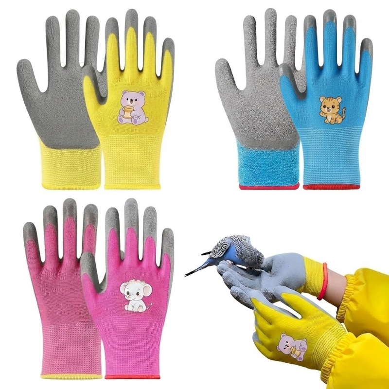 Kids Outdoor Play Yard - Kids Gardening Work Gloves Toddler Children