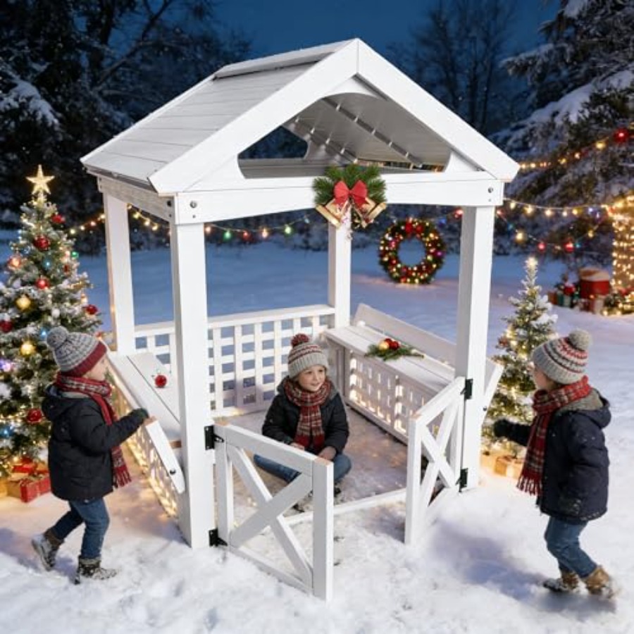 Kids Outdoor Bench - Outdoor Wooden Playhouse For Kids Ages