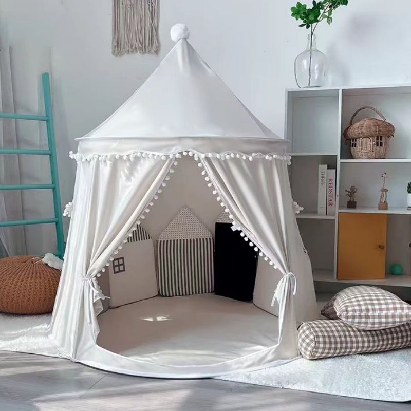 Kids Outdoor House Accessories - Large Teepee Tent for Kids Folding