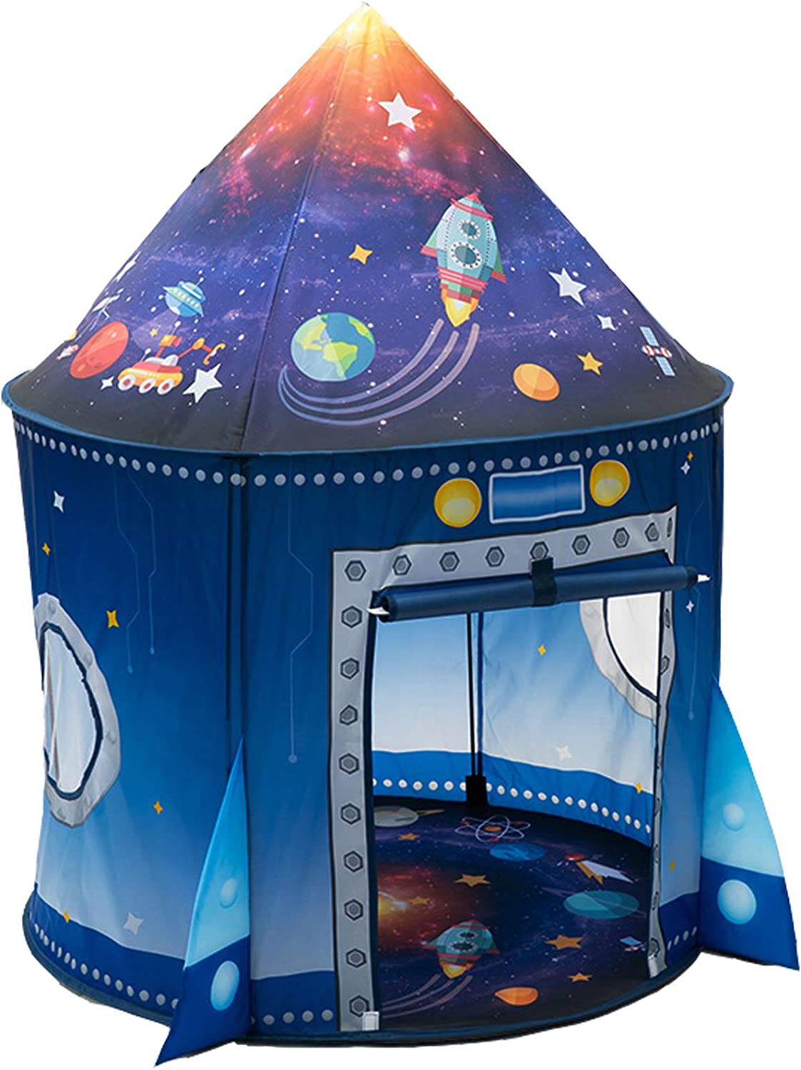 Kids Outdoor Play Yard - Rocket Ship Kids Tent Pop Up