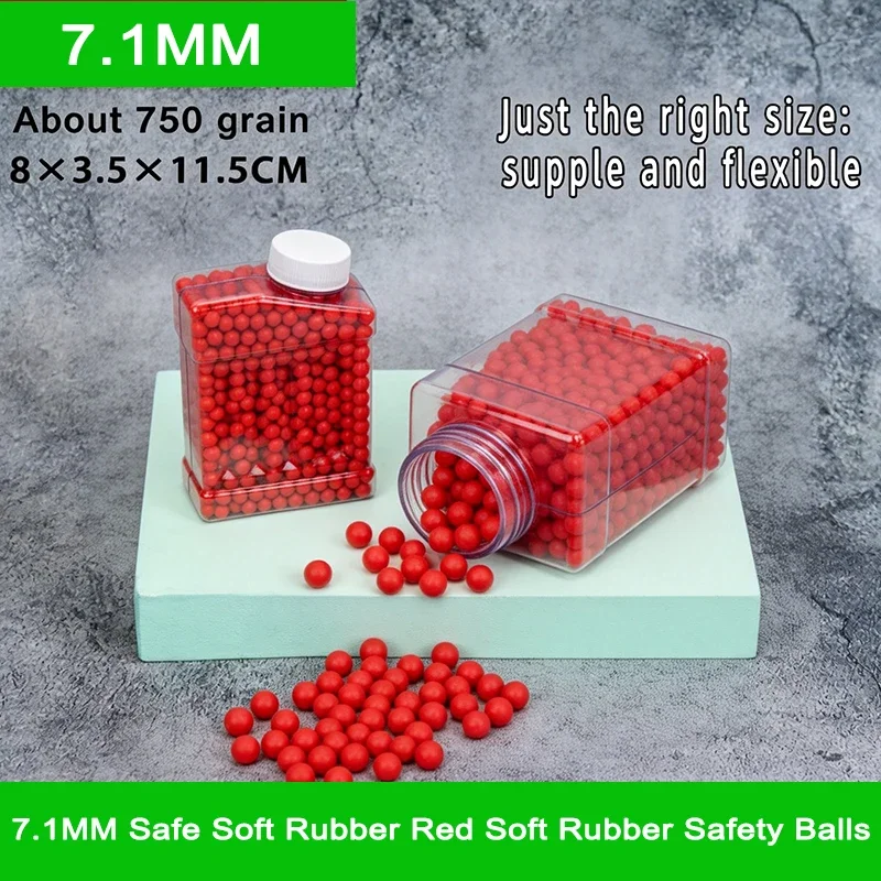 Kids Outdoor House Accessories - 7.1MM Red Soft Rubber Safety Balls,