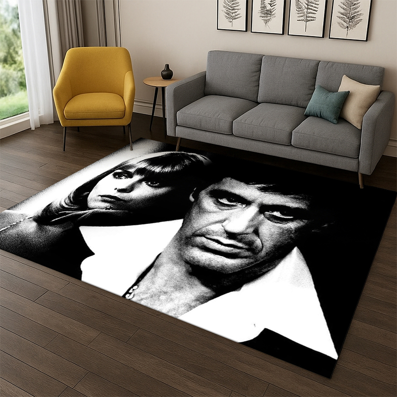 Kids Outdoor Movies - 3D Scarface Classic Movie Tony Carpet