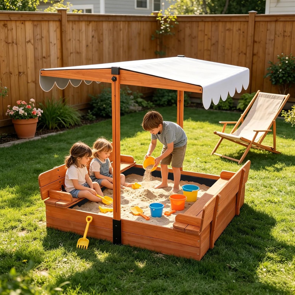 US Shipping Wooden Kids Sandbo - Kids Outdoor Bench review and price