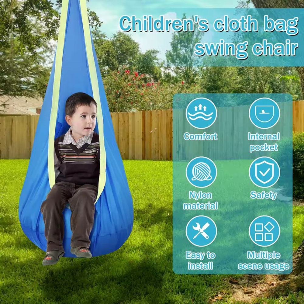 Kids Pod Swing Seat Nylon Hang - Kids Outdoor Hanging Chair review and price