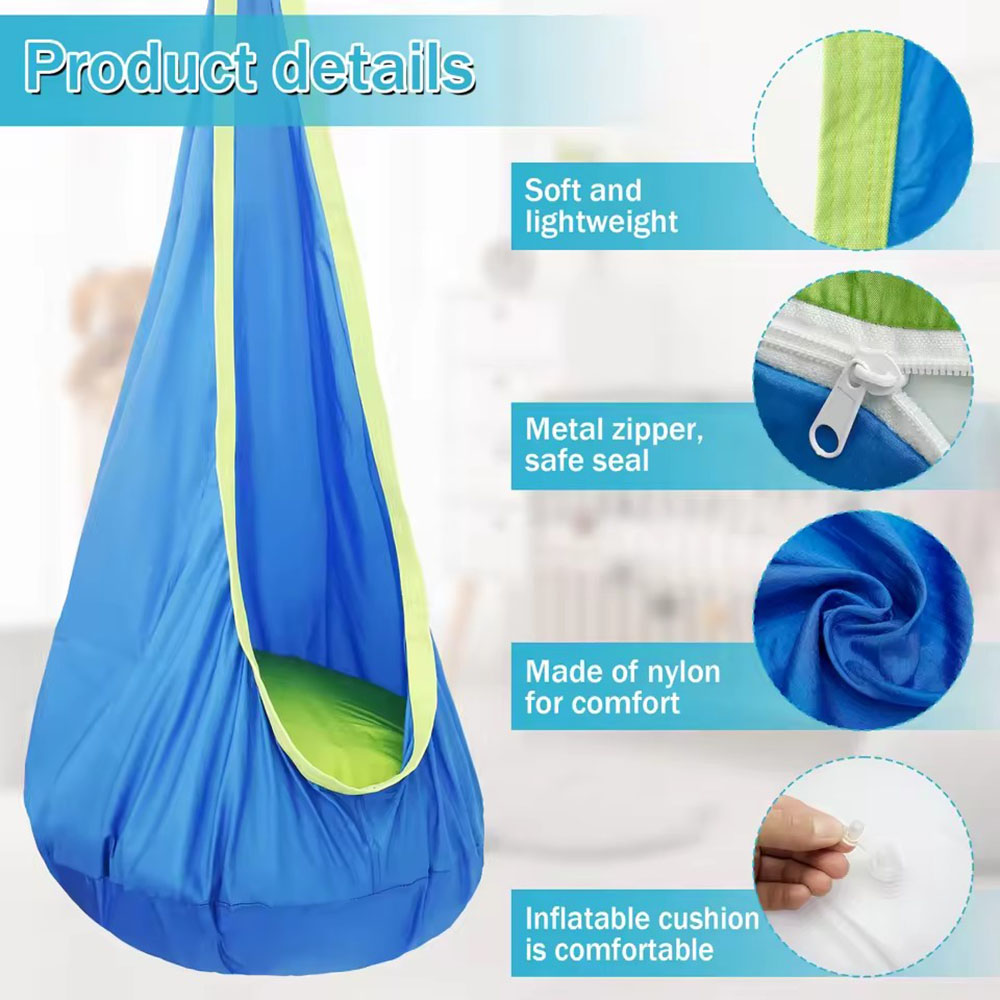 Kids Pod Swing Seat Nylon Hang - Kids Outdoor Hanging Chair review and price