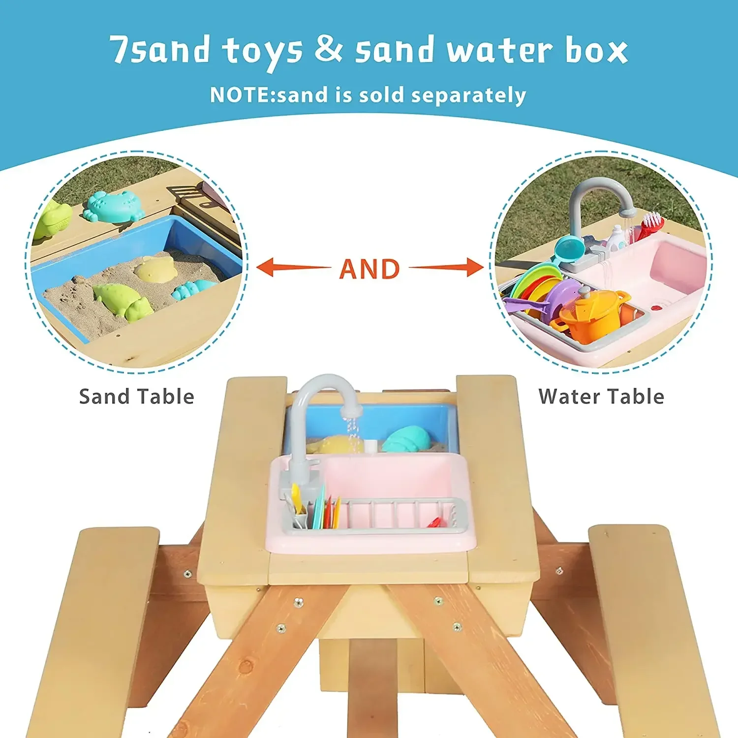 #Kids Picnic Table Outdoor Pat - Kids Outdoor Sink review and price