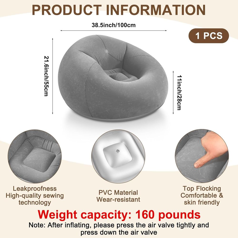 Inflatable Bean Bag Chairs, Gr - Kids Outdoor Movies review and price
