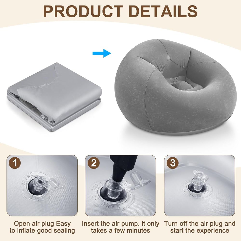 Inflatable Bean Bag Chairs, Gr - Kids Outdoor Movies review and price