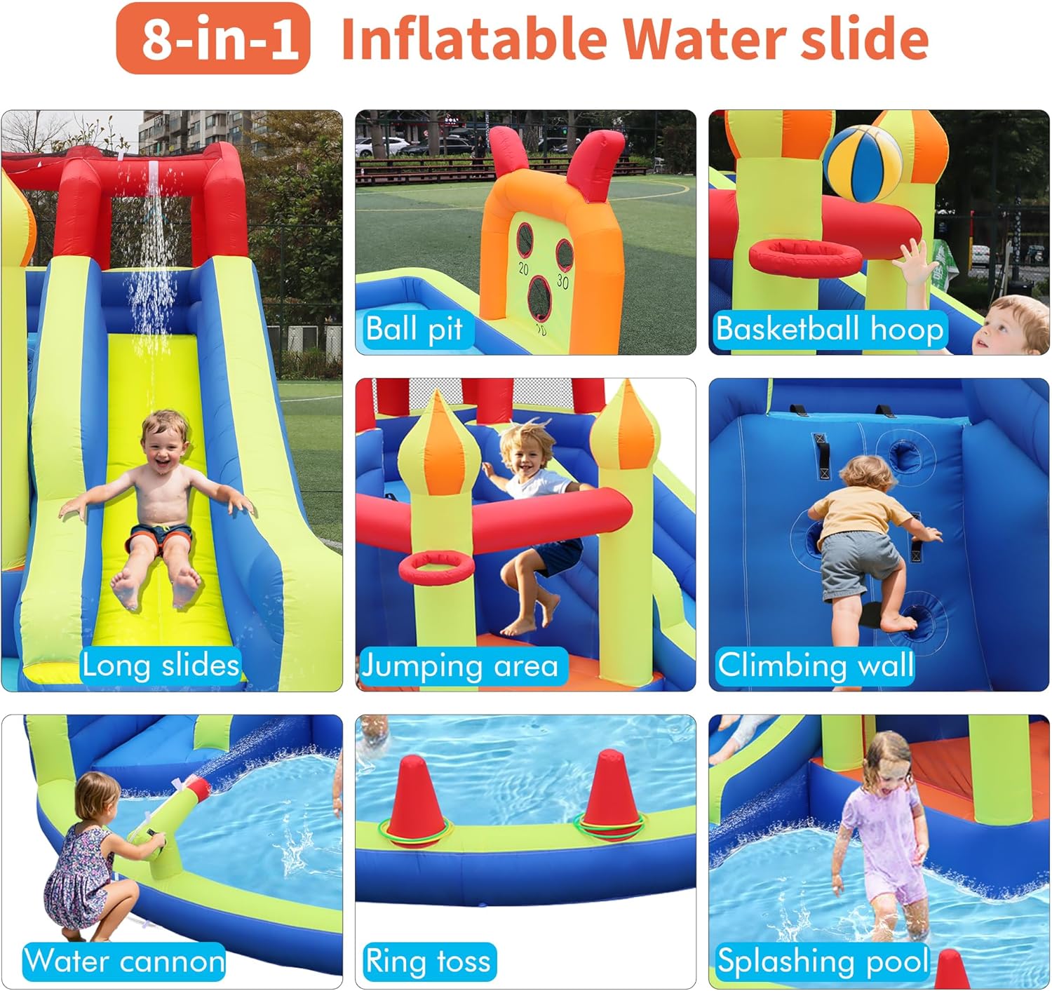 Kids Jumping Castle with Two L - Kids Outdoor Jumping Castle review and price