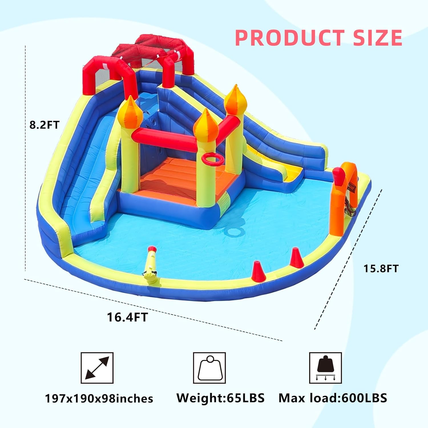 Kids Jumping Castle with Two L - Kids Outdoor Jumping Castle review and price