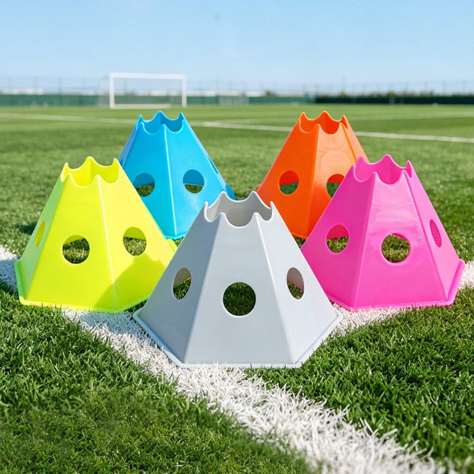 5x Soccer Cones for Training w - Kids Outdoor Obstacle Course Equipment review and price