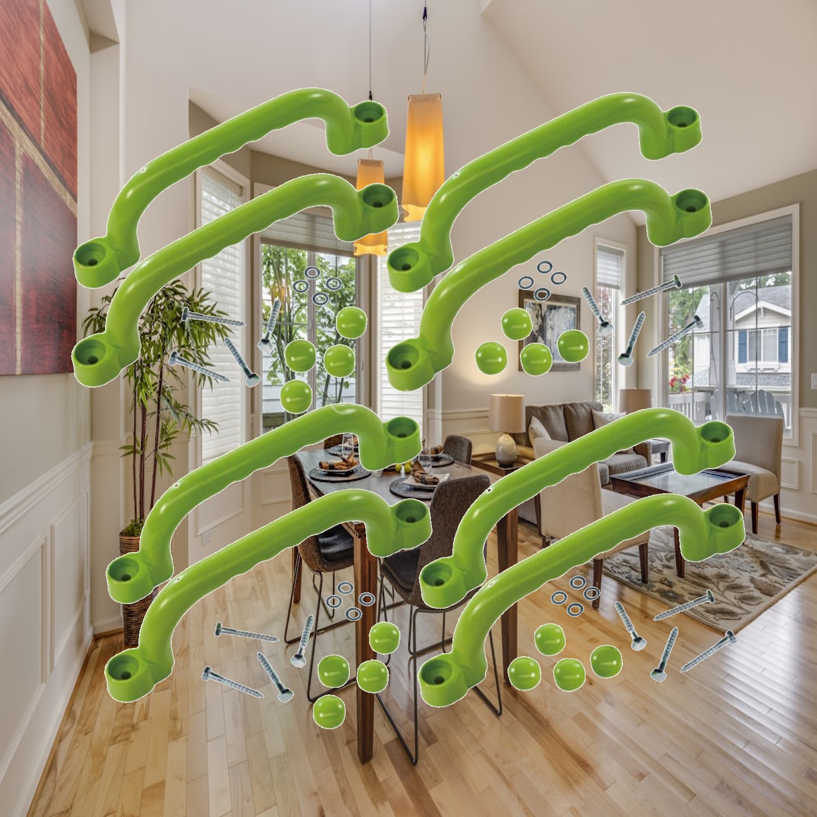 8x Climbing Handles Children G - Kids Outdoor House Accessories review and price