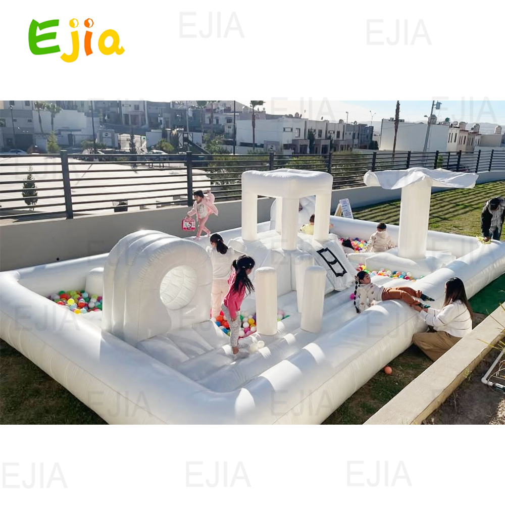 Inflatable Bouncer Water Slide - Kids Outdoor Obstacle Course Equipment review and price