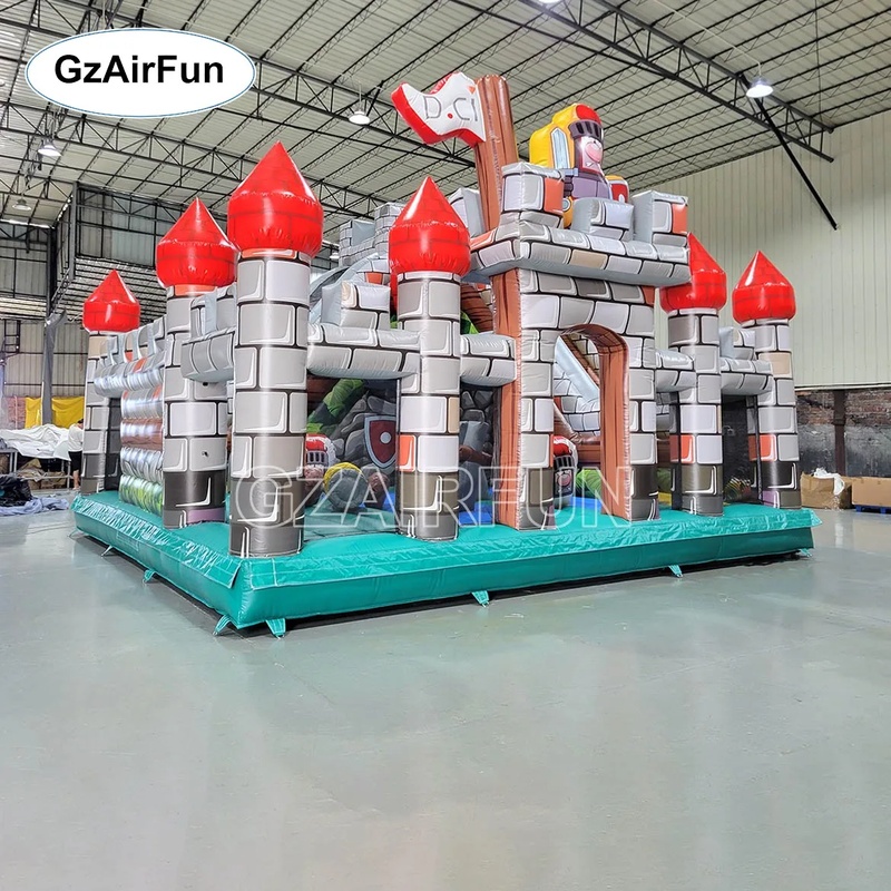 Commercial PVC Knight Castle I - Kids Outdoor Obstacle Course Equipment review and price