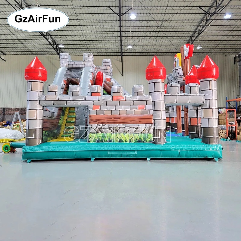Commercial PVC Knight Castle I - Kids Outdoor Obstacle Course Equipment review and price