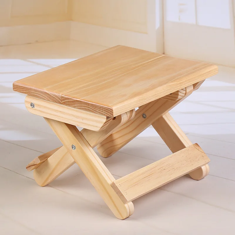 Pine Wood Folding Stool Portab - Kids Outdoor Bench review and price