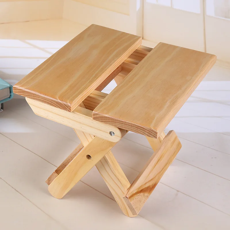 Pine Wood Folding Stool Portab - Kids Outdoor Bench review and price