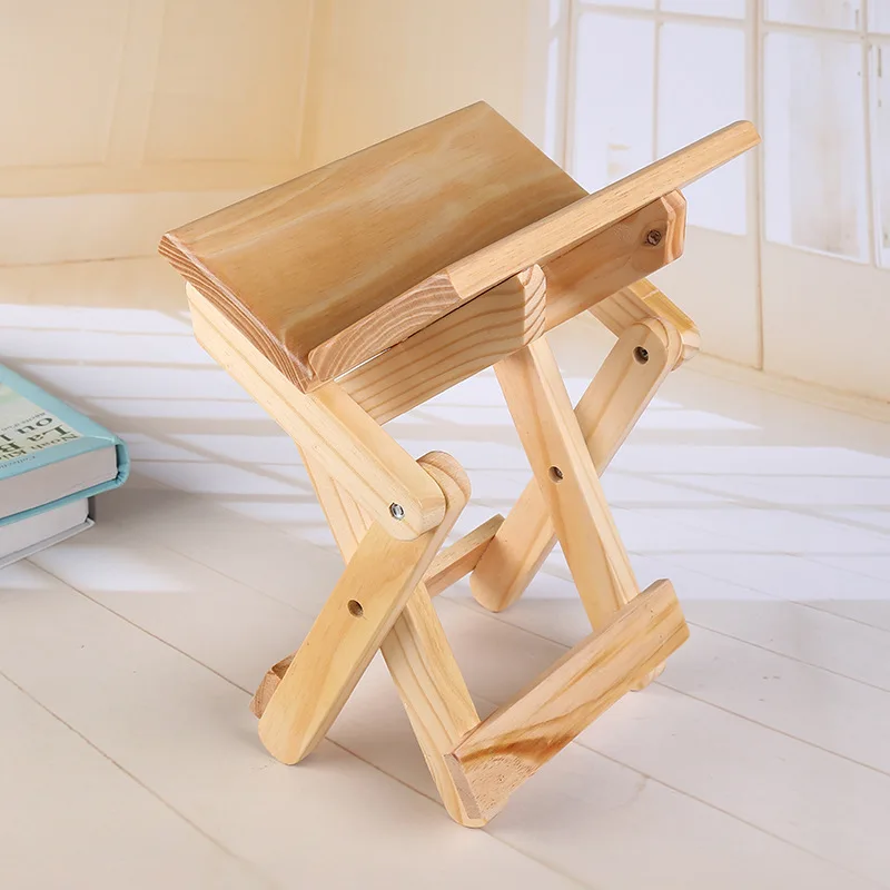 Pine Wood Folding Stool Portab - Kids Outdoor Bench review and price