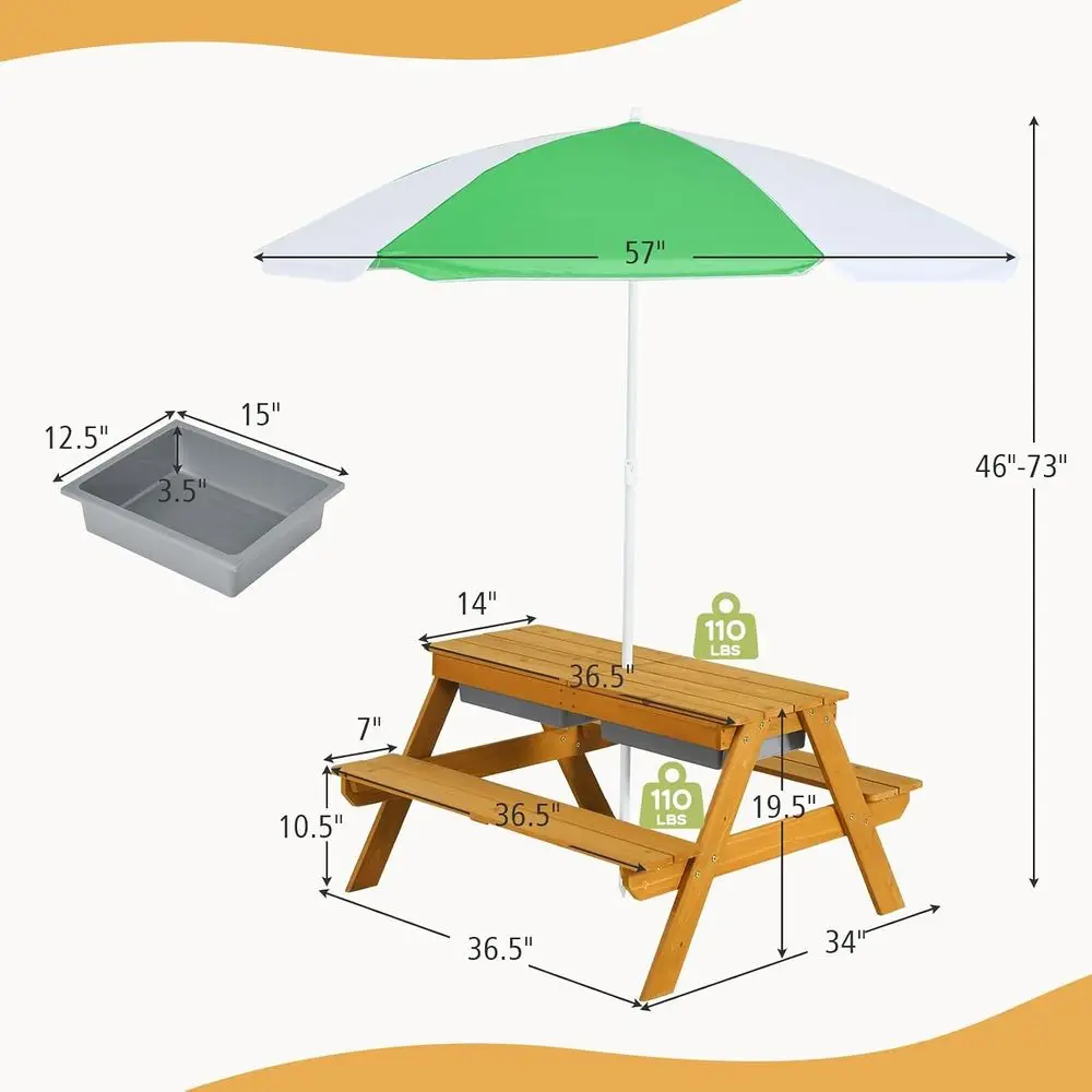 3-in-1 Height-Adjustable Umbre - Kids Outdoor Umbrella review and price
