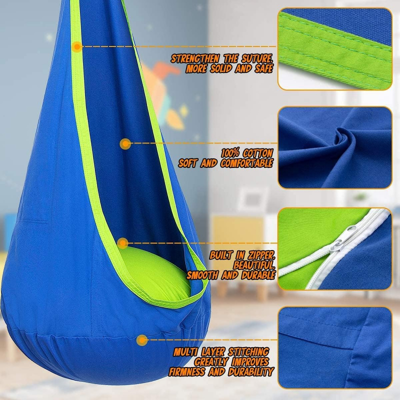 Children Hanging Pod Swing Ham - Kids Outdoor Hanging Chair review and price