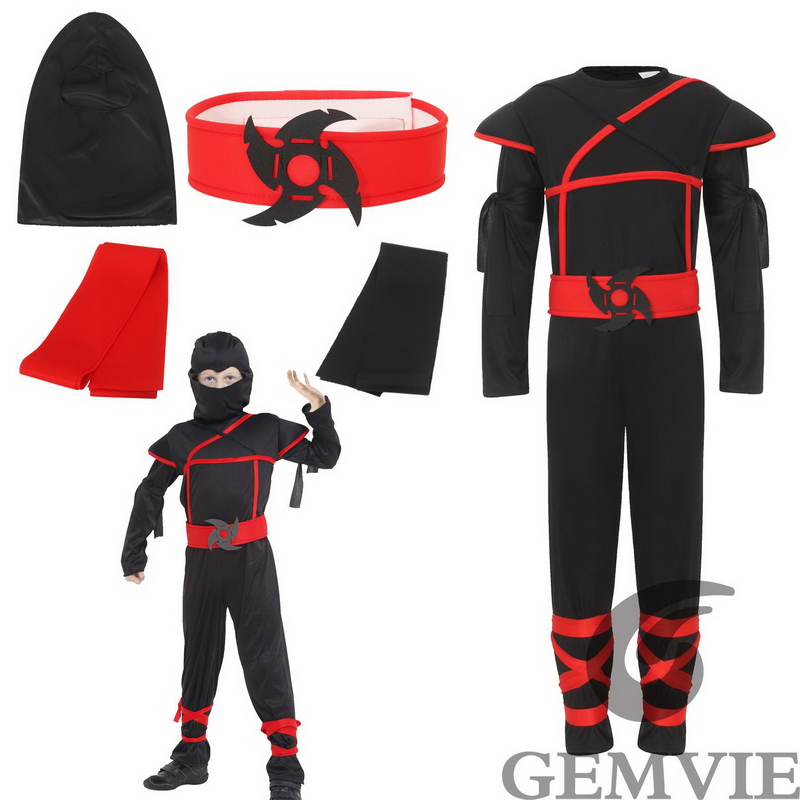 Kids Halloween Ninja Costume B - Kids Outdoor Ninja Warrior Course review and price