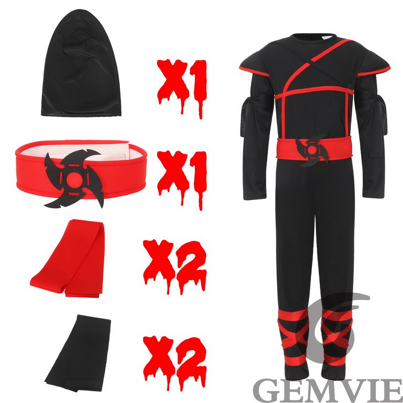 Kids Halloween Ninja Costume B - Kids Outdoor Ninja Warrior Course review and price