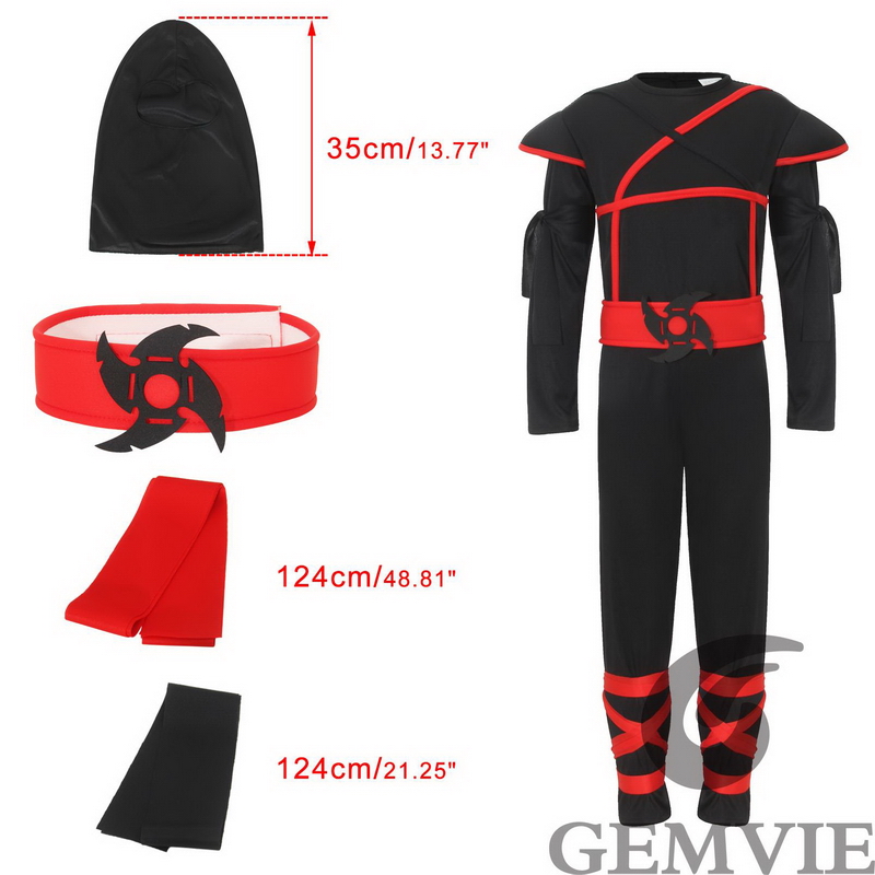 Kids Halloween Ninja Costume B - Kids Outdoor Ninja Warrior Course review and price