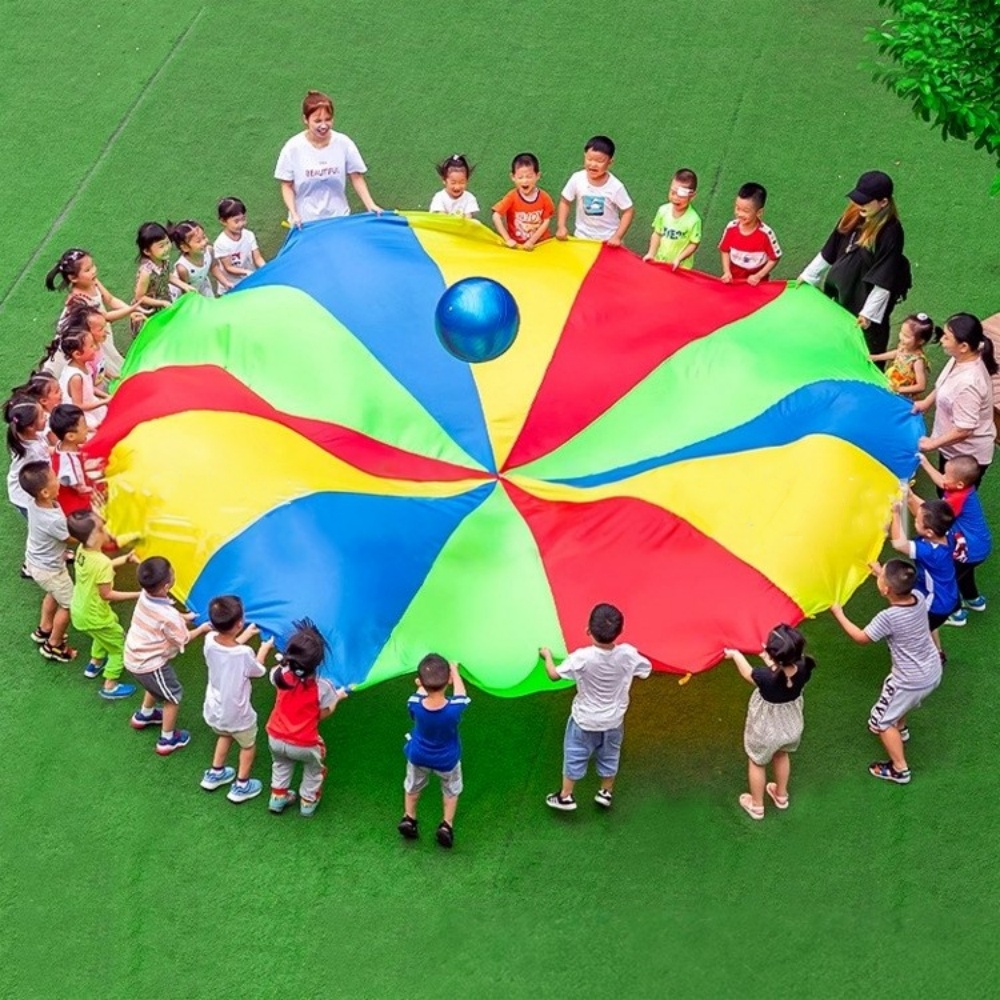 Rainbow Parachute Umbrella 2-6 - Kids Outdoor Umbrella review and price