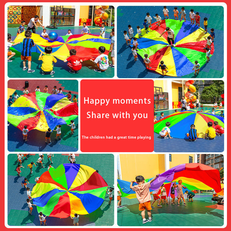 Rainbow Parachute Umbrella 2-6 - Kids Outdoor Umbrella review and price