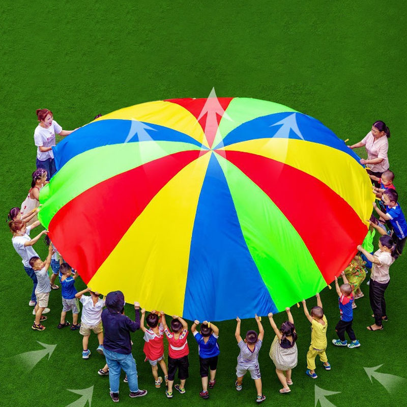 Rainbow Parachute Umbrella 2-6 - Kids Outdoor Umbrella review and price