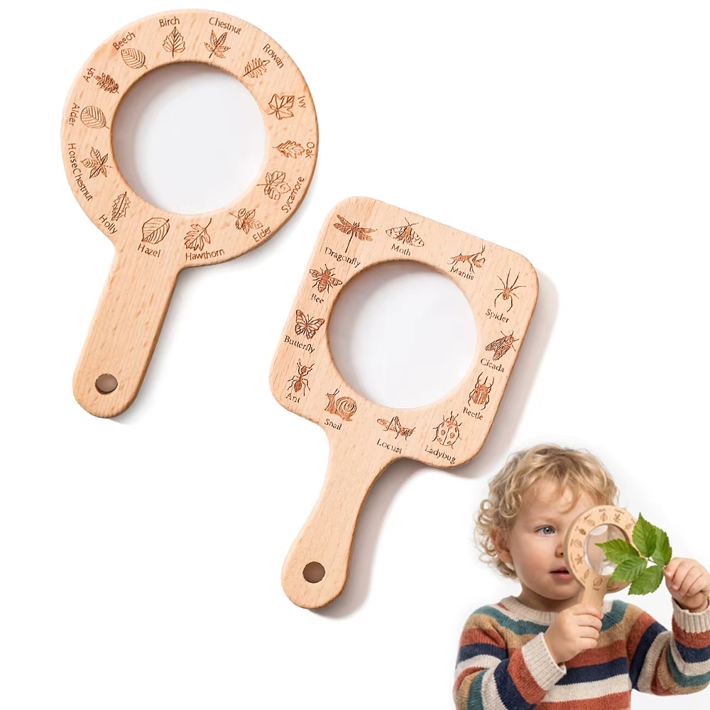 Wooden Magnifying Glass for Ki - Kids Outdoor Gifts review and price