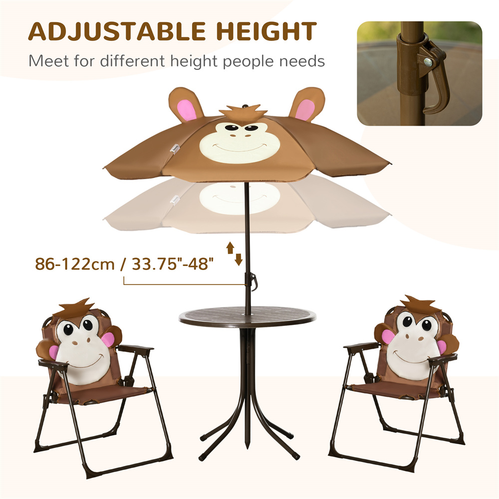 Cute Monkey Kids Patio Table C - Kids Outdoor Umbrella Chair review and price