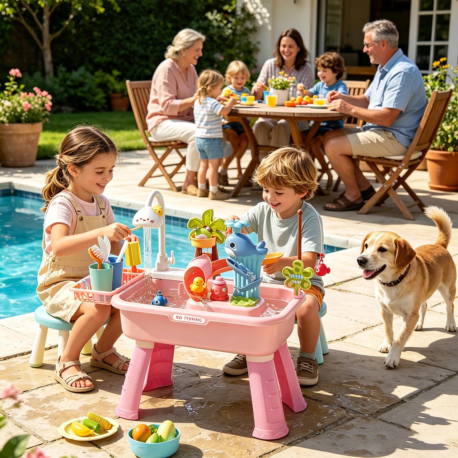 Kids Water Table with Pump, Se - Kids Outdoor Sink review and price