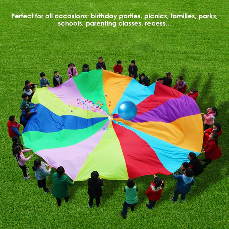 Rainbow Parachute For Kids Spo - Kids Outdoor Umbrella review and price