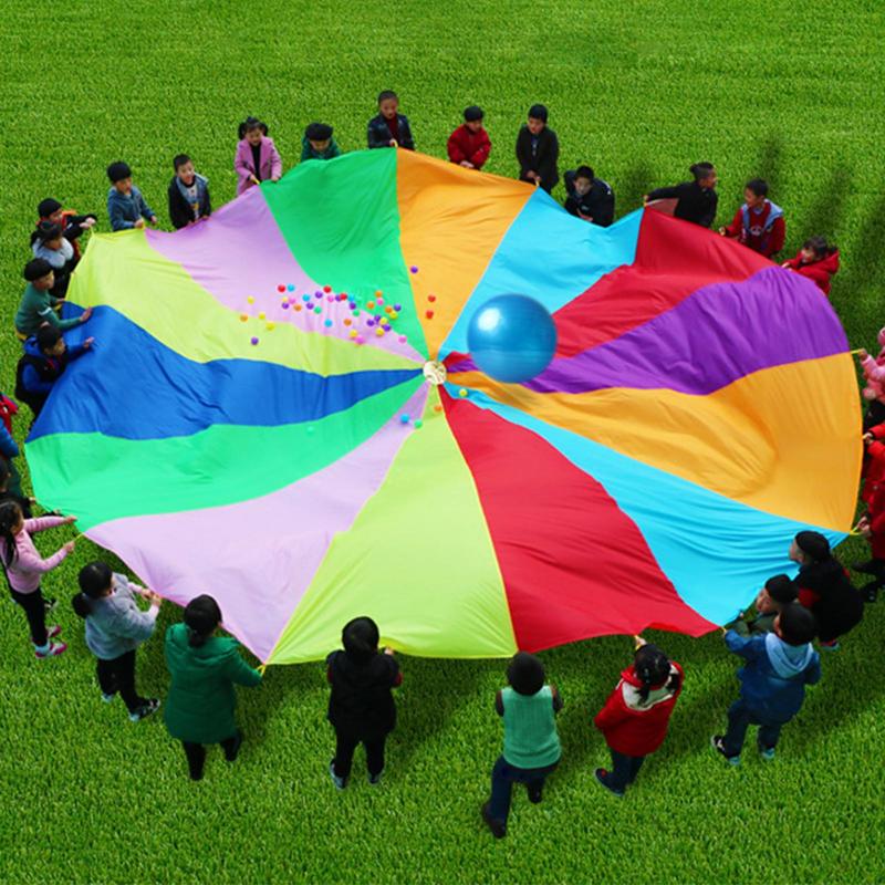 Rainbow Parachute For Kids Spo - Kids Outdoor Umbrella review and price