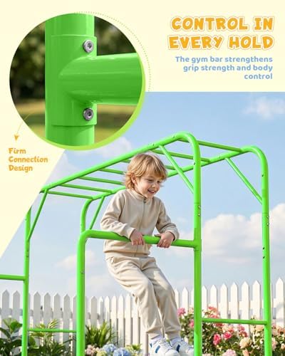 Outdoor Monkey Bar Set with Cl - Kids Outdoor Monkey Bar Set review and price