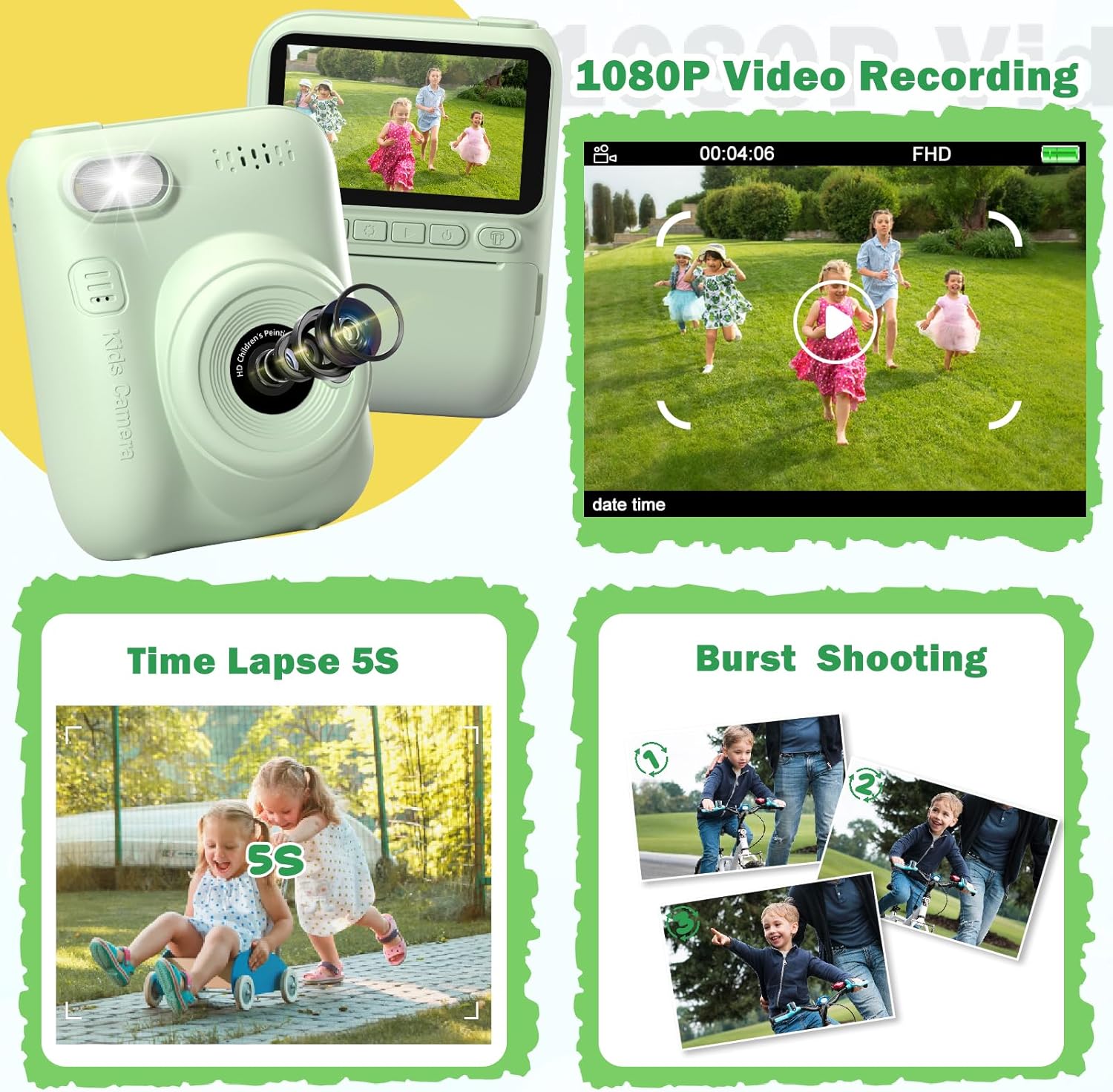 Instant Print Kids Camera, Por - Kids Outdoor Gifts review and price