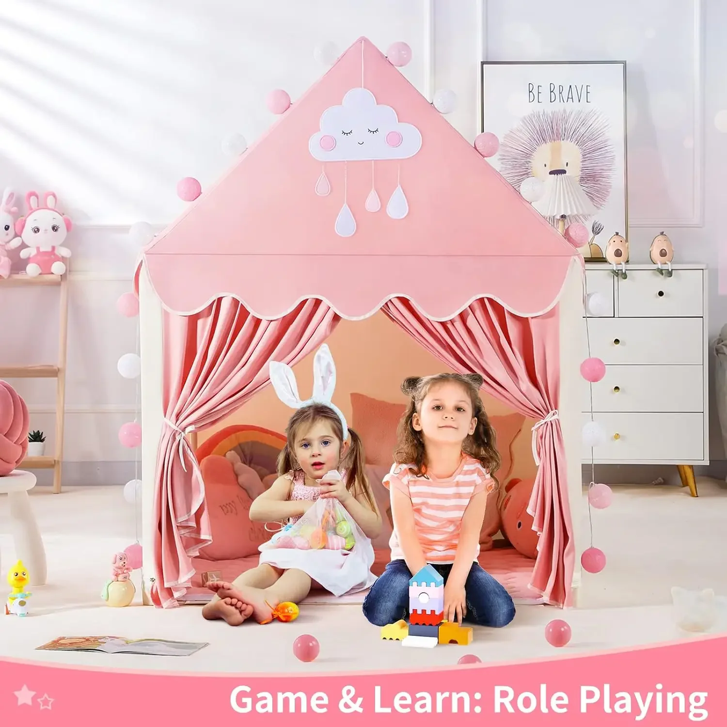 Children Play Tent Princess Ca - Kids Outdoor House Accessories review and price