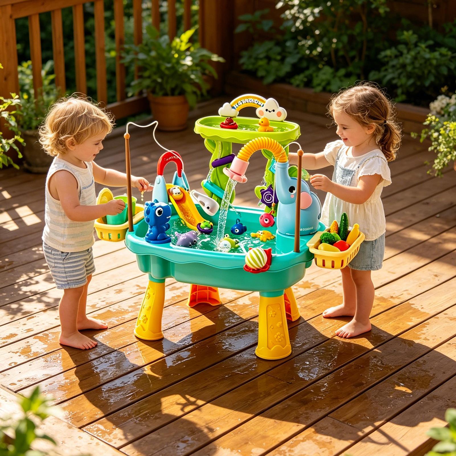 Upgraded Toddler Water Table K - Kids Outdoor Sink review and price