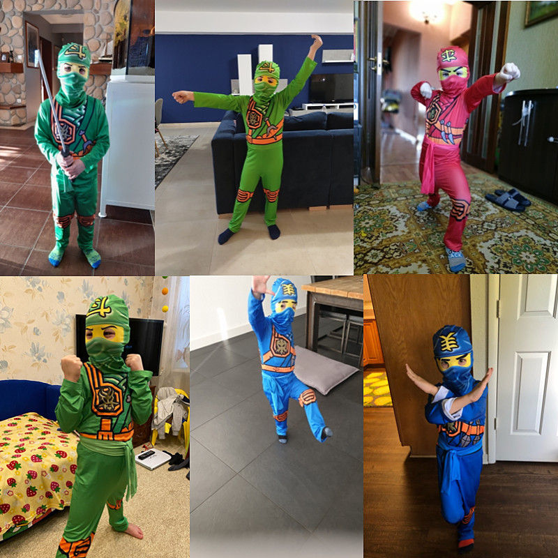 Kids Ninja Costume, Deluxe Sam - Kids Outdoor Ninja Warrior Course review and price
