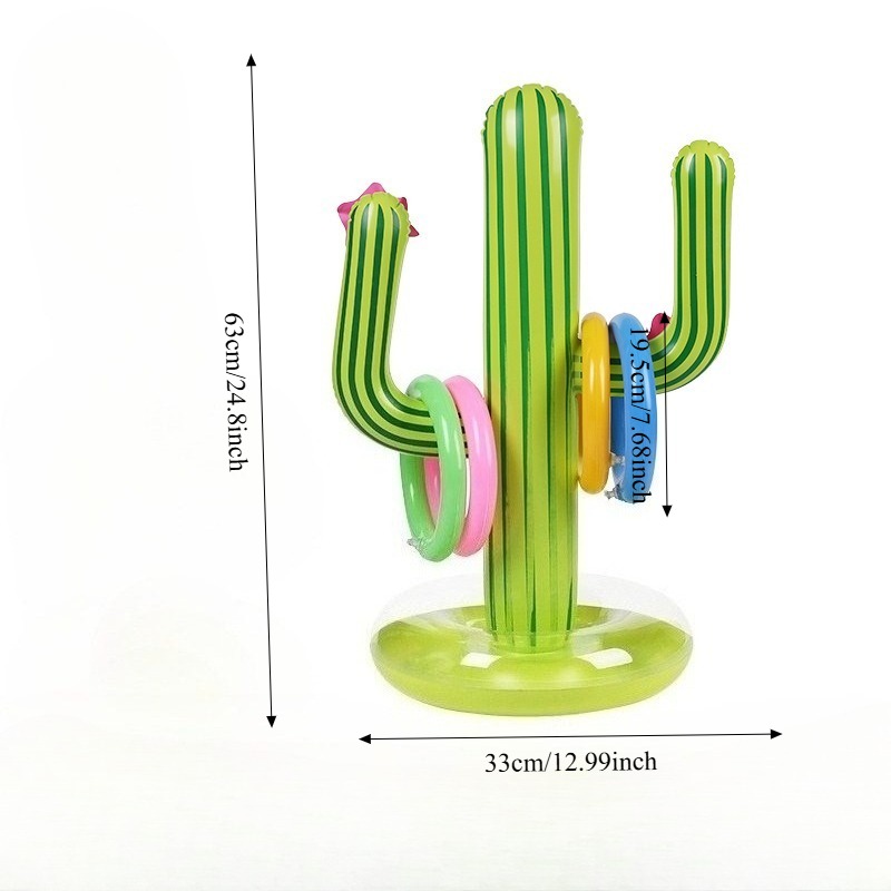 Inflatable Cactus Ring Toss Ga - Kids Outdoor Games For Party review and price