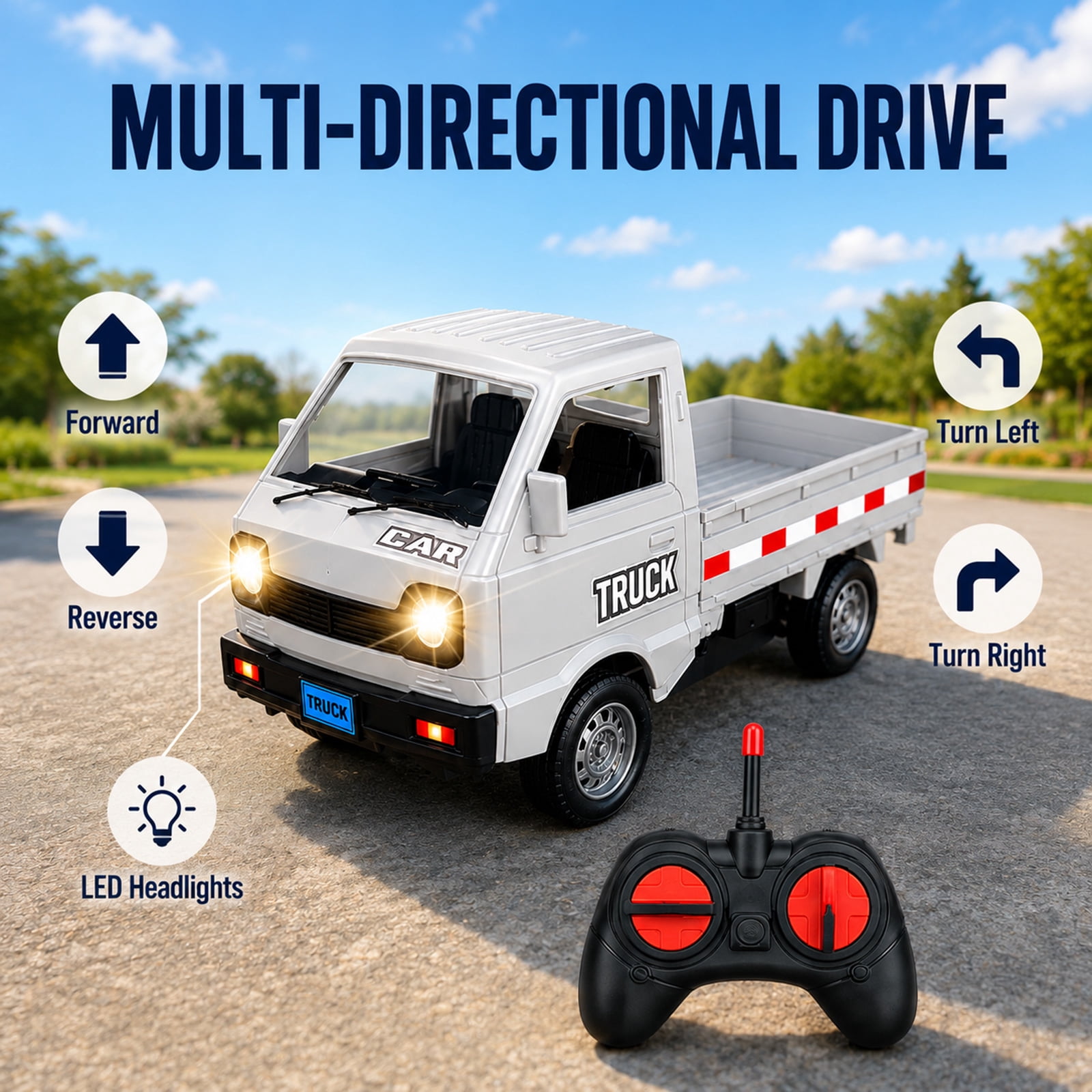 RC Pickup Truck Toy Remote Con - Kids Outdoor Electric Car review and price