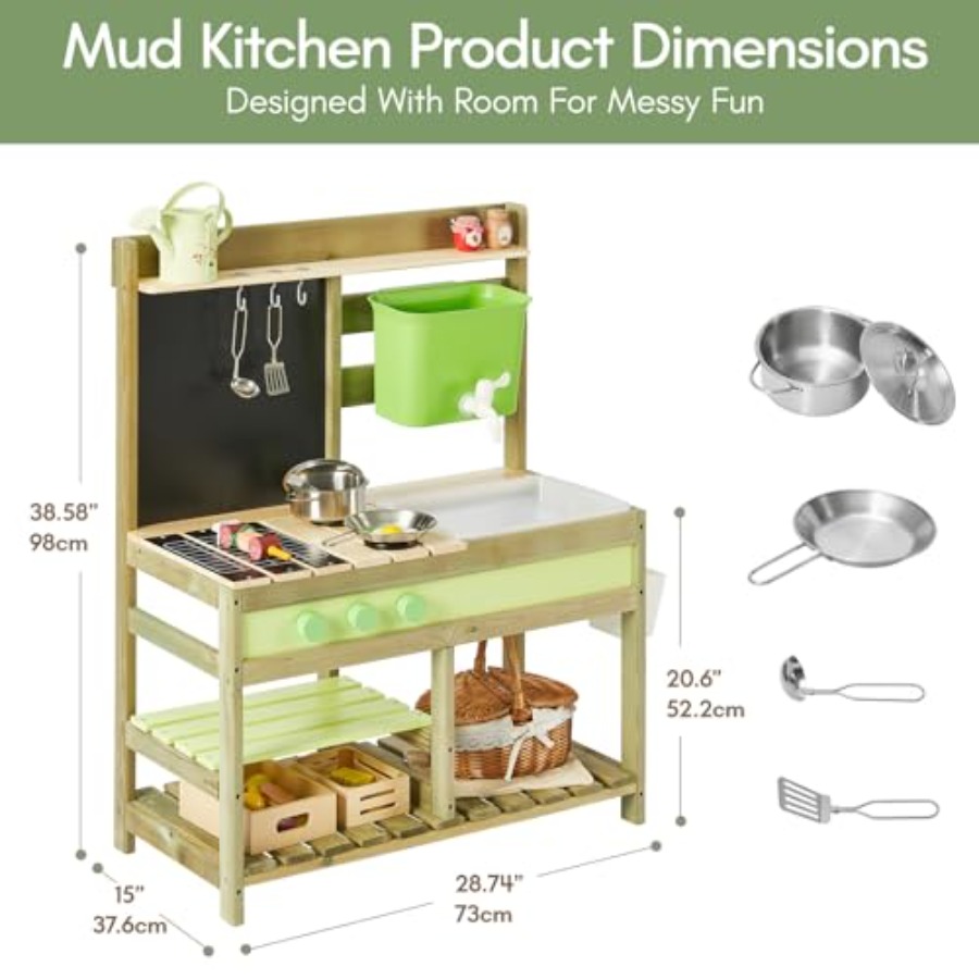 Outdoor mud kitchen for kids:  - Kids Outdoor Sink review and price